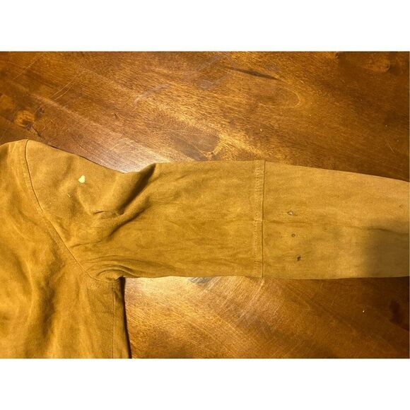 PAIGE Sweater Womens Large Tiana Jacket Suede Leather Brown Full Zipper - Picture 5 of 6